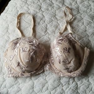 Soma nude lined lace bra 34C
